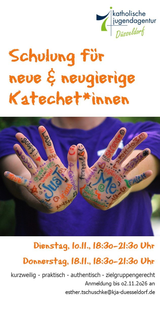 Flyer Schulung für neue Katechetinnen Herbst 2o26 vorne